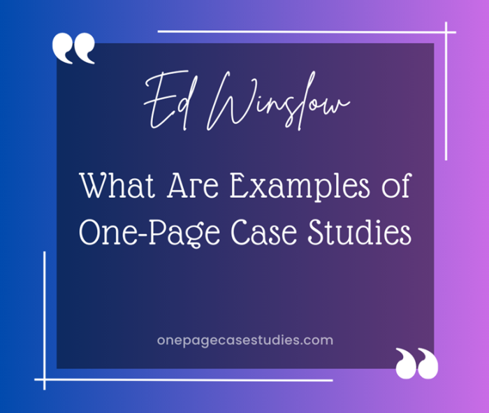 examples of case studies