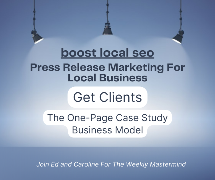 press Release Marketing For Local SEO