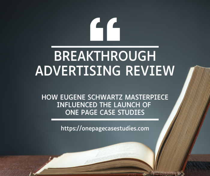 Breakthrough Advertising Review