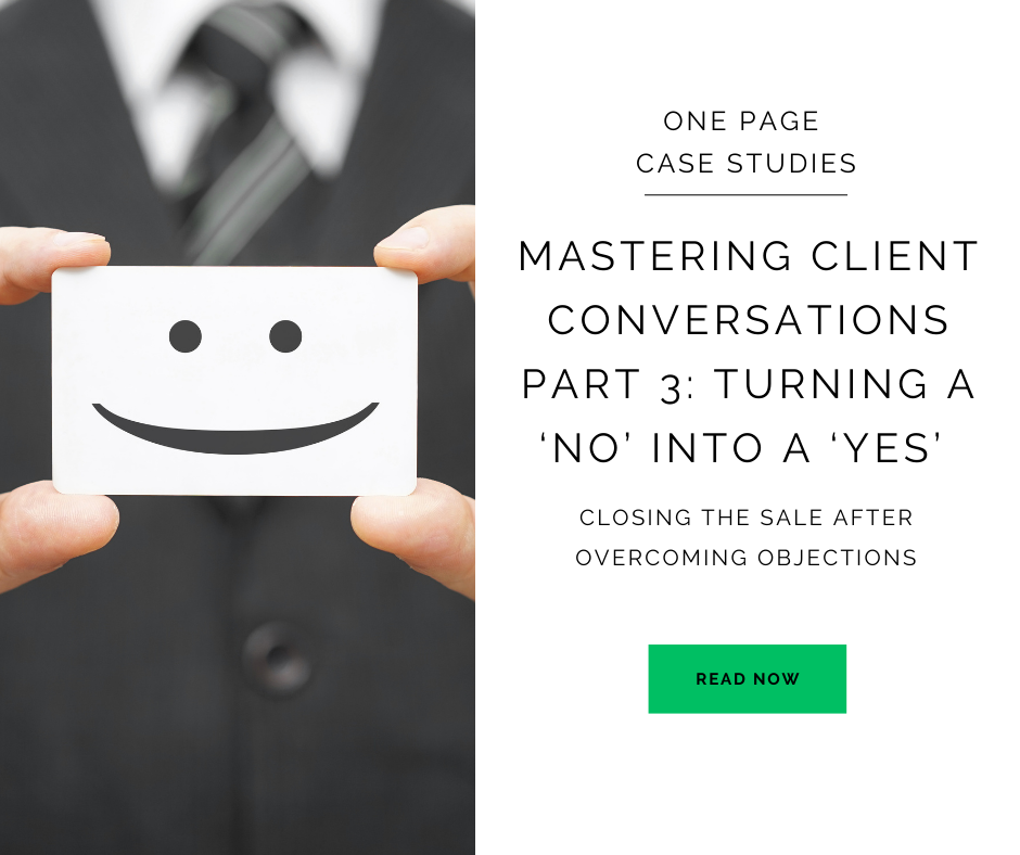 mastering client conversations no into yes