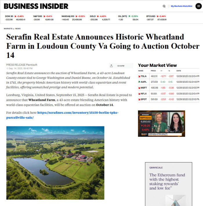 Press Release for Winning Exclusive Listings