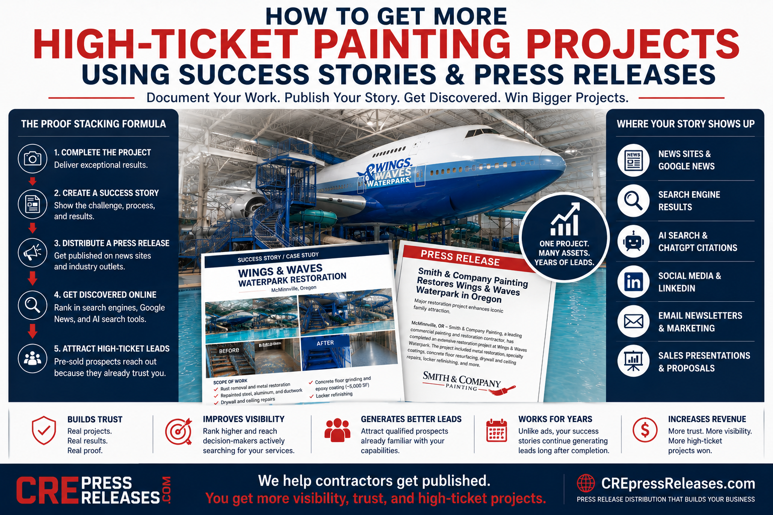 Painting contractors generate leads with success stories and press releases