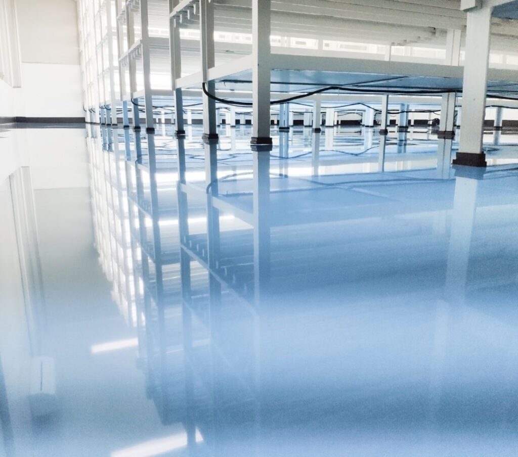 commercial epoxy and polished concrete flooring USA